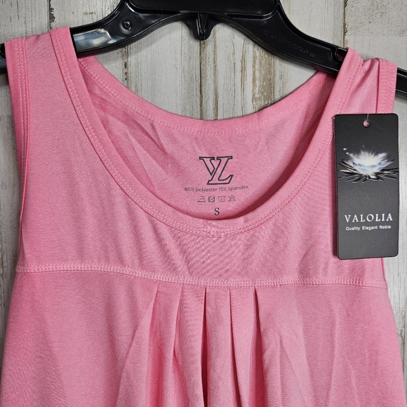 Women's Pink Racer Back Tank Top Athletic Running NWT Ladies  Size Small - Picture 3 of 12